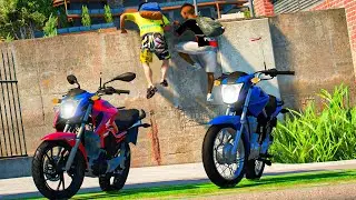 FUGIR DA ESCOLA PRA IR DAR GRAU DE MOTO 2 | GTA 5: VIDA REAL #646