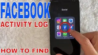 ✅  How To Find Your Facebook Activity Log 🔴