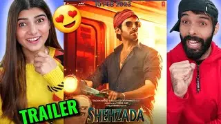 Shehzada Trailer Reaction | Kartik Aaryan, Kriti Sanon | Rohit Dhawan