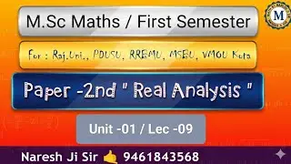 real Analysis and Topology, maths by Naresh ji Sir, msc previous mathematic, Outer Measure, Topology