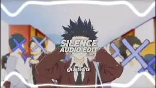 Silence - Marshmello ft. Khalid | Audio Edit