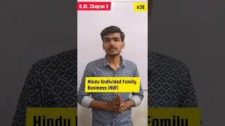 Hindu Undivided Family Business | Class 11 Business Studies Chapter 2 | #shorts #youtubeshorts