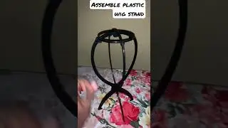 How to assemble a plastic wig stand without overthinking.