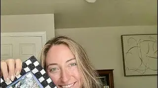 CUTE black and white checkered picture frame!