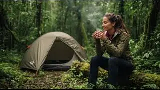 Don't Make This MISTAKE When Camping in Jungle Rain with ASMR #asmr #campinginrain
