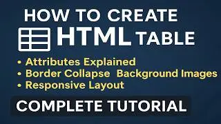 Definitive Guide To Tables in HTML - &ndash; HTML Table Tutorial & Attributes Explained