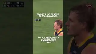 30 classic crows moments! 2022 Showdown... who could forget!  #afl #adelaidecrows #gocrom