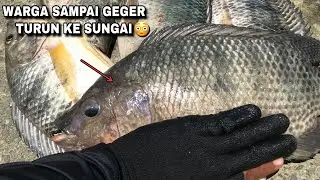Warga pada heboh Saat mancing dapat ikan sebesar ini