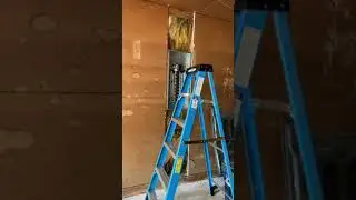 200 amp panel upgrade, kitchen and dining room renovation Panel new location