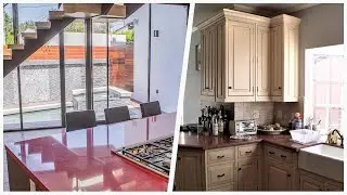 75 Mid-sized Kitchen With Red Countertops Design Ideas You'll Love 🎀