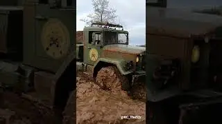 Reo M35 stuck in mud, Winch control system #Shorts #crossrc #tinytruck