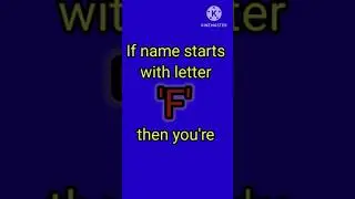 Quality of Name starts with F#shorts#fact#short#ytshort