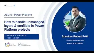 Вебинар 4: Обработка неуправляемых слоев и конфликтов в проектах Power Platform
