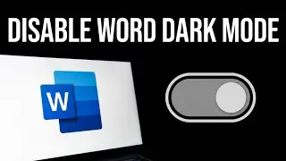 Как отключить темный режим в Microsoft Word для ПК и Mac