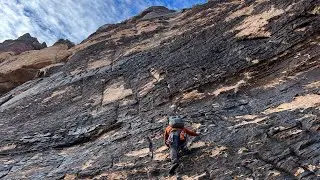 Trad climbing Juniper Canyon Red Rock, NV p1 Armatron -5.9