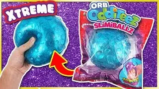 XTREME Orb Odditeez SLiMiBALLZ 😱 Squishy Slime JUMBO Splat Ball Toy Review | Trusty Toy Channel