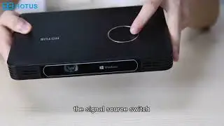Portable smart projector Windows system auto focus keystone correction