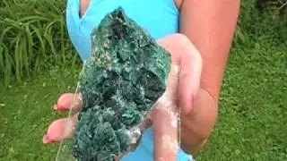 Very Rare Malachite Psuedomorph Azurite Tsumeb Mine