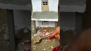 Double story building #miniart #miniecraft #constructionindustry #miniconstruction #scienceproject