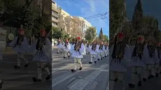 The Evzones the elite Greek Presidential Guard #viral  #greek #travel #shorts #ytshorts #athens
