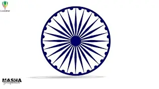 अशोक चक्र बनाना सीखें | How to Make Ashok Chakra In CorelDRAW | Designing Ideas By @Masha_Graphics