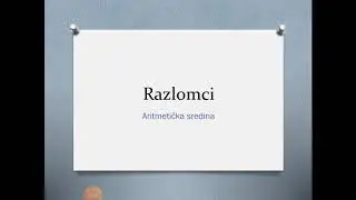 Aritmetička sredina