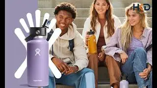 Hydro Flask Wide Straw Lid Balck Water Bottle