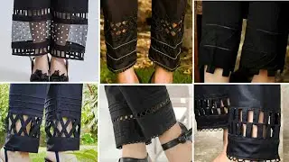 Black trouser designing ideas/black Capri designs/trouser designing ideas