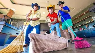 24HORAS LIMPANDO A FAZENDA COM MEUS AMIGOS