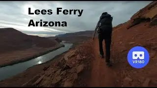 SPENCER TRAIL switchback hike in VR180 (Lees Ferry, Vermilion Cliffs NM, Arizona)