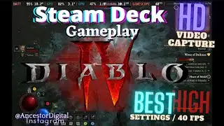}Starts at 01:03{ Diablo 4 / Steam Deck 40fps High/Best Settings &bull; mSD &bull; HOW TO INSTALL on comments