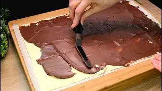 У тебя есть слоеное тесто? Никто не верит, как прост этот трюк! (Лучшие печенья с Нутеллой 🌰)