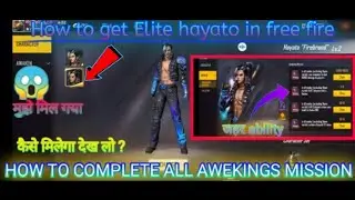 How to get Elite hayato in free fire//How to Elite hayato character unlock and all mission complete