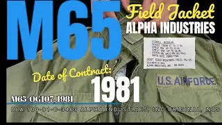 M65 OG07, 1981 DLA 100-81-C-3463 ALPHA INDUSTRIES, INC ORIGINAL, NOS | TIGAWARNA