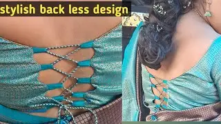 Blouse Back less designs cutting and stitching malayalam 
