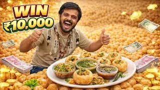 ₹10,000 Pani Puri Challenge 🤯 | Unlimited Pani Puri Last Person Wins 🔥 desi jugad 