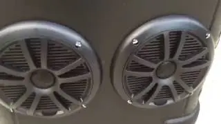 Functional ice chest radio boom box
