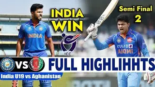 India Vs Afghanistan Full Highlights Icc U19 World Cup Match 2026 | Ind Vs Afg Highlights
