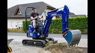 Vermietung Minibagger - Hitachi ZX 10 U-2 bei Pflasterbettung