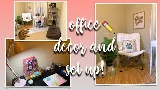 DESK AND OFFICE DECOR HAUL + SET UP | PREPPING FOR GRAD SCHOOL