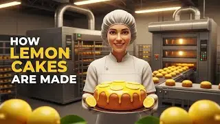 How Lemon Cakes Are Made Today 🍋 | Inside a Modern Lemon Cake Factory