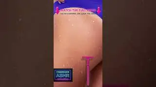 Female Buttock Lady rose crack Tattoo | Relaxing Sound #asmr #asmreating #asmrsleep #tatto #relax