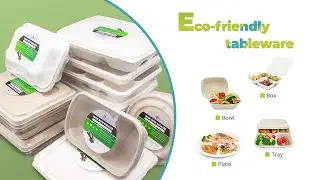 #Bio #Based #Food #Green #Biodegradable #Plant #Fiber #Takeaway #Box #Lunch #Box #Burger #Box