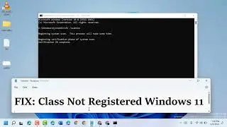 FIX Class Not Registered in Windows 11