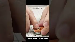 Manual leather goods, mushroom nail installation tutorial.