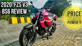 YAMAHA FZS V3 BS6 2020 DETAILED REVIEW | MILEAGE | TOP SPEED | PRICE