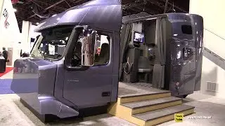 2018 Volvo VNL 760 High Roof Sleeper Cut Off Cabin Diplay - Walkaround - 2017 NACV Show Atlanta