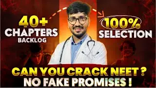 NEET Backlog? Last 6 months stragtegy! | 2026 Aspirants Must Watch 🚀| Proven tips and tricks✨