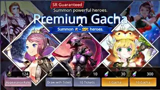 「OVERHIT」Premium Gacha Summon R-SSR Heroes Ticket x130 (Beatrice, Gleck & Jasper)