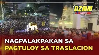 Crowd applauds as devotees push Nazareno andas away from San Sebastian Church | (10 January 2026)